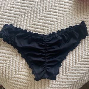 Black Ruffle swim bottoms